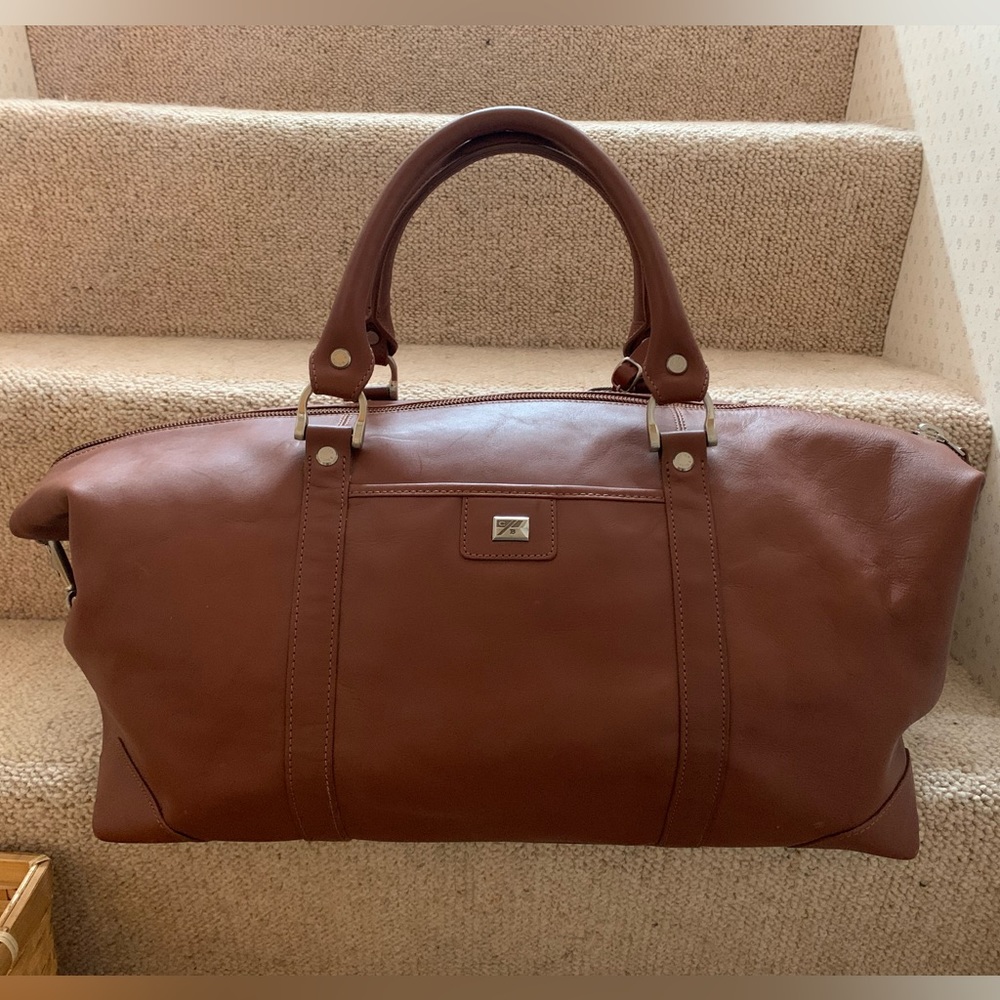 Cutter & Buck Leather 19” Weekender Duffle Bag NWOT